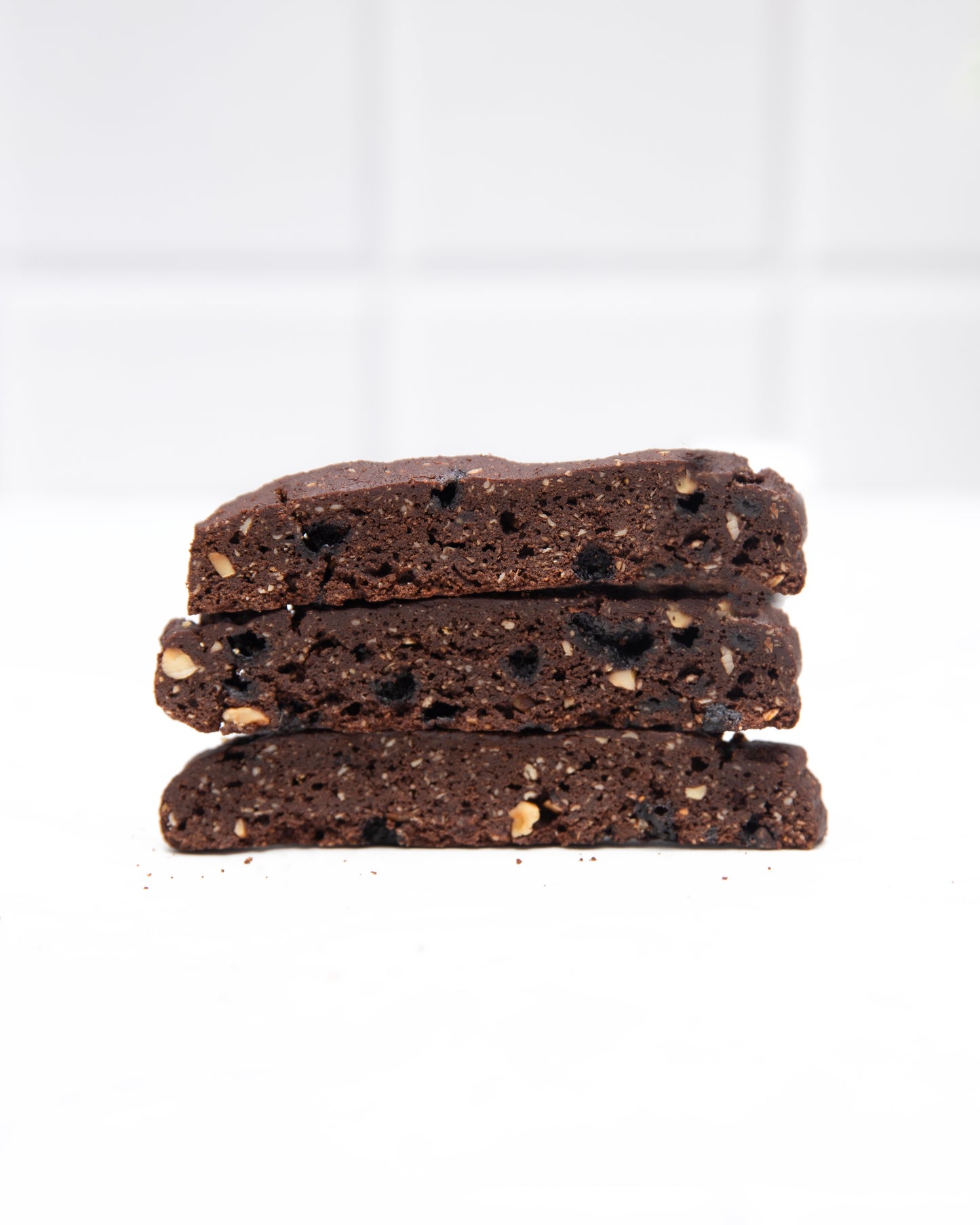 Dark Chocolate Hazelnut Biscotti