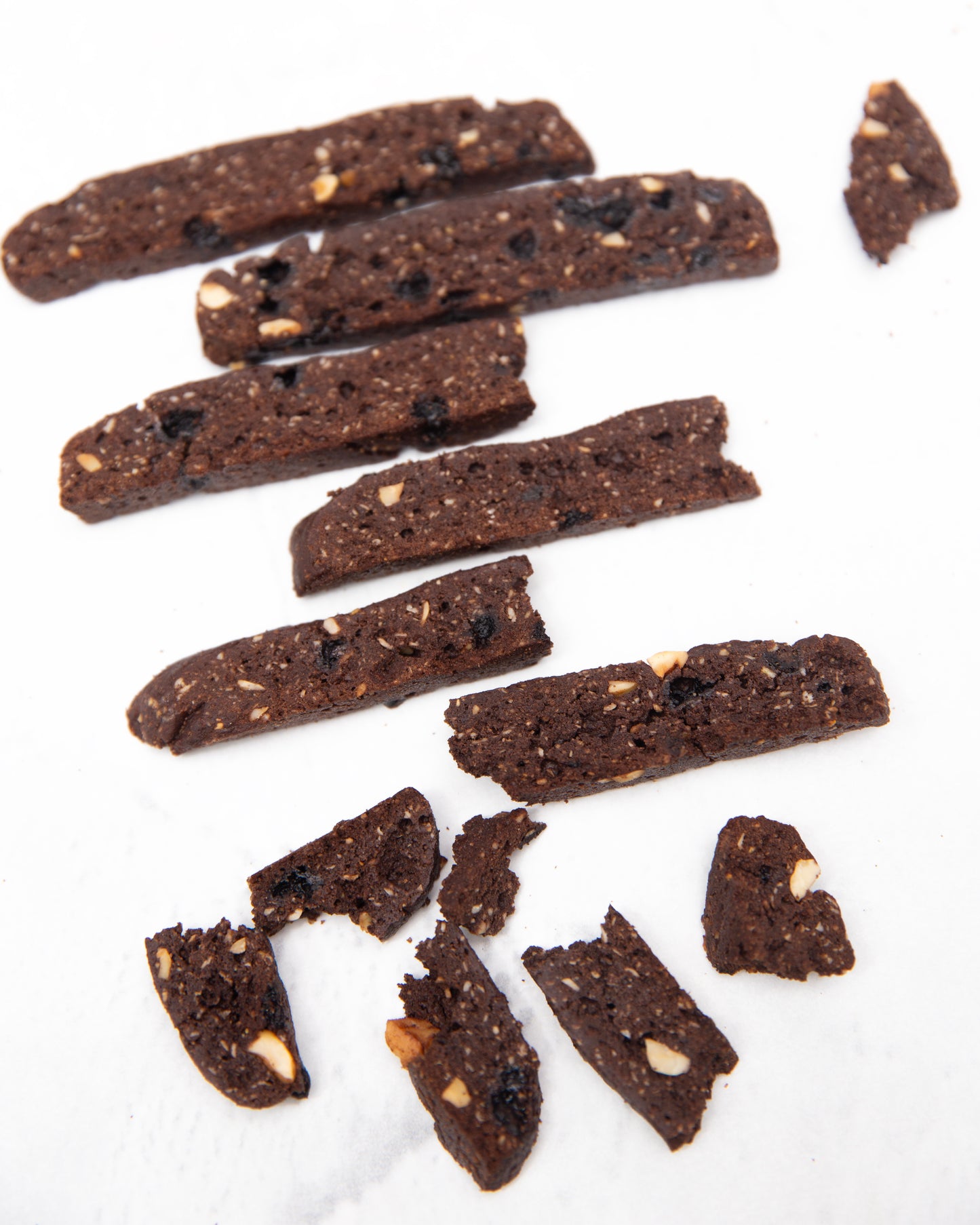 Dark Chocolate Hazelnut Biscotti